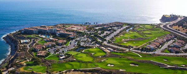 Photo with aerial view of the Links at Terranea golf course